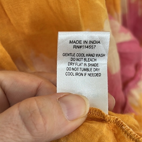 THML Tie Dyed Tiered Boho Midi Dress Size Small - Picture 15 of 16